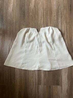 Free People Off-White Strapless Bustier Top